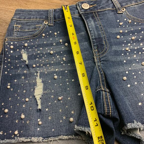 Maurices Pearl Jeweled Bling Shorts - Picture 7 of 7